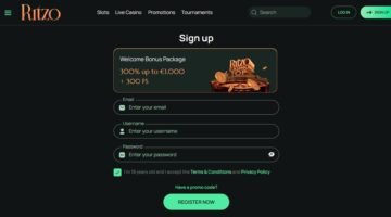 Ritzo Casino Welcome Bonus Package